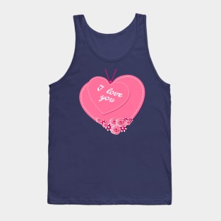 I love you with two hearts Tank Top